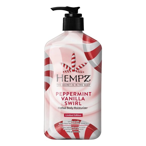 Hempz Bath & Body Peppermint Vanilla Swirl Herbal Body Moisturizer